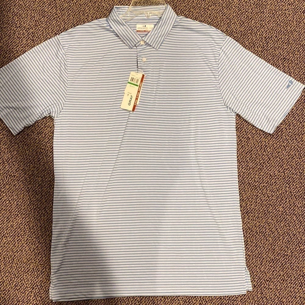 GRAND slam sz large tall pacific coast golf shirt nwt